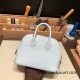 Hermes mini bolide Chevre 7R /Azur Full Handmade 023 Hermes mini bolide Chevre 7R /Azur Full Handmade 023