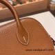 Hermes mini bolide Chevre 37/Gold Full Handmade 024 Hermes mini bolide Chevre 37/Gold Full Handmade 024