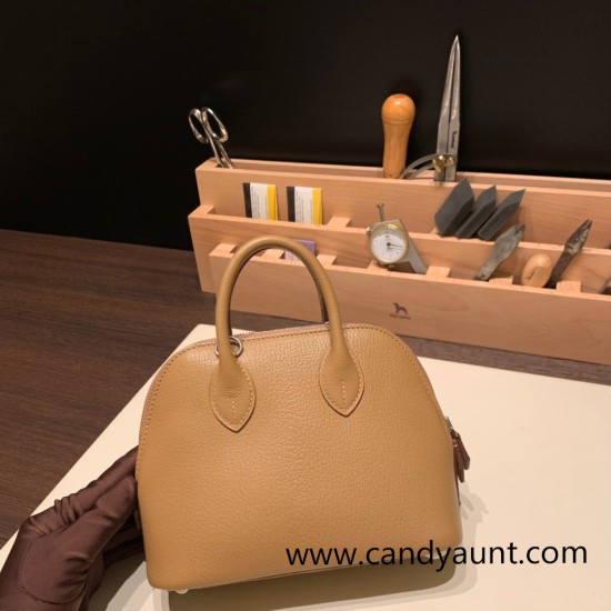 Hermes mini bolide Chevre 2J Quebracho Full Handmade 025 Hermes mini bolide Chevre 2J Quebracho Full Handmade 025