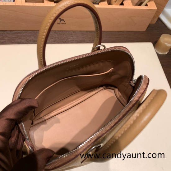 Hermes mini bolide Chevre 2J Quebracho Full Handmade 025 Hermes mini bolide Chevre 2J Quebracho Full Handmade 025