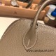 Hermes mini bolide Chevre 8C/ Elephant Grey Full Handmade 026 Hermes mini bolide Chevre 8C/ Elephant Grey Full Handmade 026