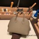 Hermes mini bolide Chevre 8C/ Elephant Grey Full Handmade 026 Hermes mini bolide Chevre 8C/ Elephant Grey Full Handmade 026