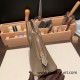 Hermes mini bolide Chevre 8C /Elephant Grey Full Handmade 027 Hermes mini bolide Chevre 8C /Elephant Grey Full Handmade 027