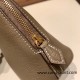Hermes mini bolide Chevre 8C /Elephant Grey Full Handmade 027 Hermes mini bolide Chevre 8C /Elephant Grey Full Handmade 027