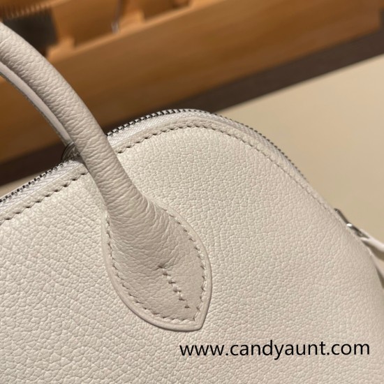 Hermes mini bolide Chevre 4B /Biscuit Full Handmade 029 Hermes mini bolide Chevre 4B /Biscuit Full Handmade 029