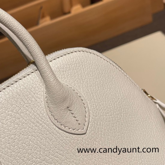 Hermes mini bolide Chevre 4B /Biscuit Full Handmade 030 Hermes mini bolide Chevre 4B /Biscuit Full Handmade 030