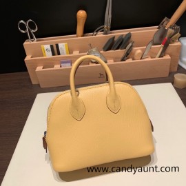 Hermes mini bolide Chevre 1S Foin Full Handmade 031