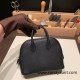 Hermes mini bolide Chevre 89 /Black (Noir) Full Handmade 032 Hermes mini bolide Chevre 89 /Black (Noir) Full Handmade 032