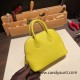 Hermes mini bolide Chevre 9R/Lime Full Handmade 036 Hermes mini bolide Chevre 9R/Lime Full Handmade 036