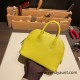 Hermes mini bolide Chevre 9R/Lime Full Handmade 036 Hermes mini bolide Chevre 9R/Lime Full Handmade 036