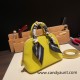 Hermes mini bolide Chevre 9R/Lime Full Handmade 036 Hermes mini bolide Chevre 9R/Lime Full Handmade 036