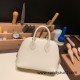 Hermes mini bolide Chevre 10 /Craie Full Handmade 049 Hermes mini bolide Chevre 10 /Craie Full Handmade 049