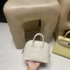 【NEW】Mini Bolide 18cm Ostrich 3C Parchemin  Gold Hardware Full Hand-Stitching