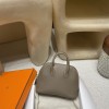 【NEW】Mini Bolide Evercolor 18 / Étoupe Grey Gold Hardware New stock Mini Bolide Full Hand-Stitching
