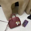 【Mini bolide】evercolor  55 / Rouge H   ×K4 Rose d’ete Gold Hardware Full Hand-Stitching