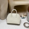 【Mini bolide】Mini Bolide 18cm Ostrich 3C / Parchemin   Gold Hardware  Full Hand-Stitching
