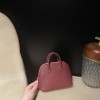 【Mini bolide】evercolor  55 / Rouge H   ×K4 Rose d’ete Gold Hardware  Full Hand-Stitching