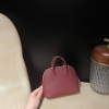 【Mini bolide】evercolor  55 / Rouge H   ×K4 Rose d’ete Silver Hardware, Full Hand-Stitching