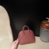 【Mini bolide】evercolor  55 / Rouge H   ×K4 Rose d’ete Silver Hardware, Full Hand-Stitching