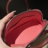 【Mini bolide】evercolor  55 / Rouge H   ×K4 Rose d’ete Silver Hardware, Full Hand-Stitching