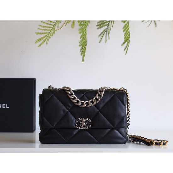 【新登場】CHANEL 19Bag ミッドサイズハンドバッグ アップグレードバージョン ブラックシルバークラス - 三色チェーンで彩るエレガンス 【新登場】CHANEL 19Bag ミッドサイズハンドバッグ アップグレードバージョン ブラックシルバークラス - 三色チェーンで彩るエレガンス