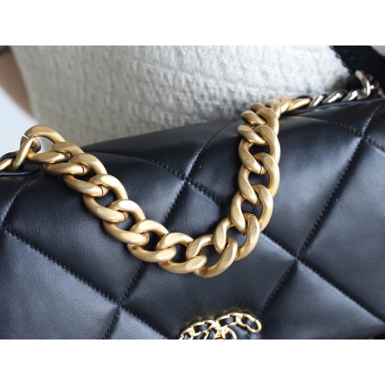 【新登場】CHANEL 19Bag ミッドサイズハンドバッグ アップグレードバージョン ブラックゴールドクラス - 三色金色チェーンで輝くエレガンス 【新登場】CHANEL 19Bag ミッドサイズハンドバッグ アップグレードバージョン ブラックゴールドクラス - 三色金色チェーンで輝くエレガンス
