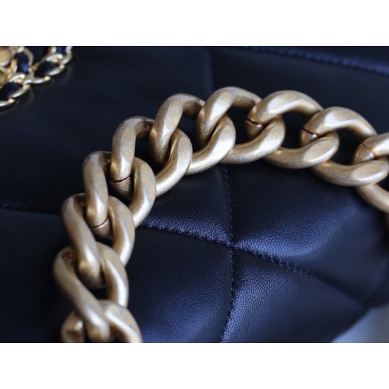 【新登場】CHANEL 19Bag ミッドサイズハンドバッグ アップグレードバージョン ブラックゴールドクラス - 三色金色チェーンで輝くエレガンス 【新登場】CHANEL 19Bag ミッドサイズハンドバッグ アップグレードバージョン ブラックゴールドクラス - 三色金色チェーンで輝くエレガンス