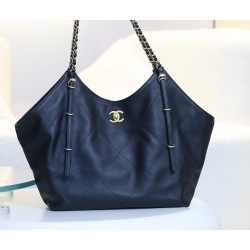 2025NEW-002 CHANEL 25s春夏ランウェイ トートバッグ：レトロゴールドと大格子で輝くラグジュアリー​ 31×26×11 cm 