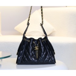 2025NEW-003 最新 CHANEL 25bag ドローコードデザイン：ヒッピーホボスモールサイズの圧倒的存在感 30×28×16 cm 