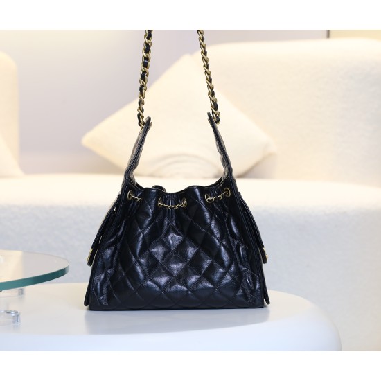 2025NEW-003 最新 CHANEL 25bag ドローコードデザイン:ヒッピーホボスモールサイズの圧倒的存在感 30×28×16 cm 2025NEW-003 最新 CHANEL 25bag ドローコードデザイン:ヒッピーホボスモールサイズの圧倒的存在感 30×28×16 cm