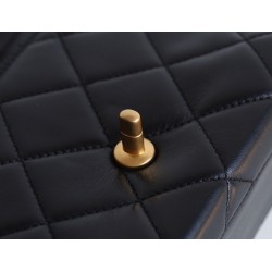 2025NEW-037 シャネル 24A パール＆アルファベットチェーン CF フラップバッグ：拡幅設計の可愛らしさとエレガンスの究極融合 19x13.5x8cm 