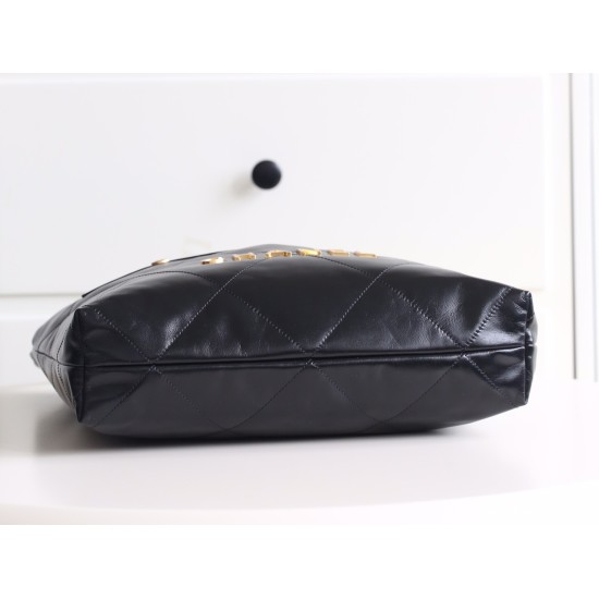 【24B 秋冬新作】Chanel 22 バッグ ダブルポケットモデル ブラックゴールド スモールサイズ | 人気のゴミ袋バッグ新バージョン 35×37×7 cm 【24B 秋冬新作】Chanel 22 バッグ ダブルポケットモデル ブラックゴールド スモールサイズ | 人気のゴミ袋バッグ新バージョン 35×37×7 cm