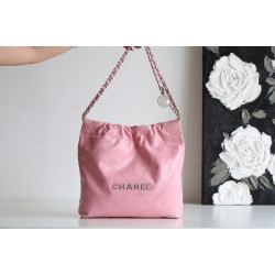 【No.22 香水 100 周年記念】Chanel 22 バッグ ゴミ袋デザイン - モンテベロ油蝋牛革 × 現代的エレガンス 35×37×7cm