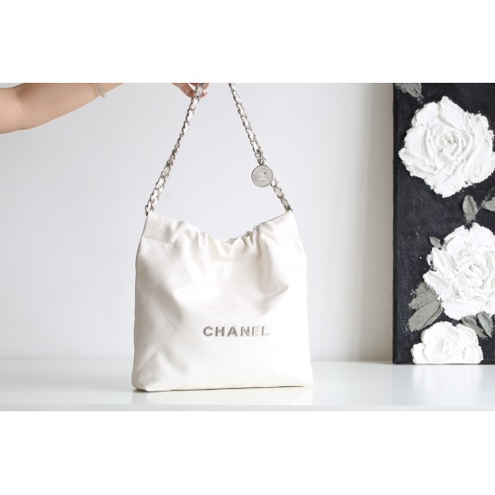 【No°22 香水 100 周年記念】Chanel 22 バッグ ゴミ袋デザイン - モンテベロ油蝋牛革 × バランスの取れたモダンクラシック 35×37×7cm 【No°22 香水 100 周年記念】Chanel 22 バッグ ゴミ袋デザイン - モンテベロ油蝋牛革 × バランスの取れたモダンクラシック 35×37×7cm