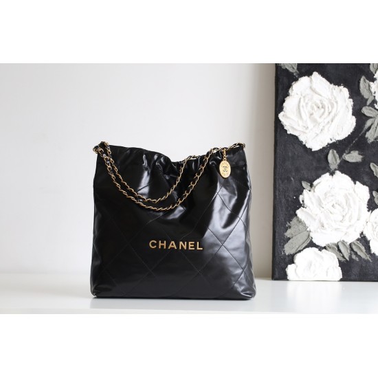 【No°22 香水 100 周年記念】Chanel 22 バッグ ゴミ袋デザイン - モンテベロ油蝋牛革 × 圧倒的存在感 39×42×8cm 【No°22 香水 100 周年記念】Chanel 22 バッグ ゴミ袋デザイン - モンテベロ油蝋牛革 × 圧倒的存在感 39×42×8cm