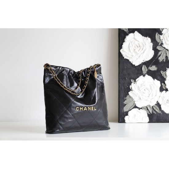 【No°22 香水 100 周年記念】Chanel 22 バッグ ゴミ袋デザイン - モンテベロ油蝋牛革 × 圧倒的存在感 39×42×8cm 【No°22 香水 100 周年記念】Chanel 22 バッグ ゴミ袋デザイン - モンテベロ油蝋牛革 × 圧倒的存在感 39×42×8cm