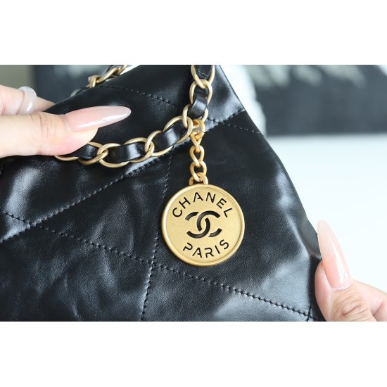 【No°22 香水 100 周年記念】Chanel 22 バッグ ゴミ袋デザイン - モンテベロ油蝋牛革 × 圧倒的存在感 39×42×8cm 【No°22 香水 100 周年記念】Chanel 22 バッグ ゴミ袋デザイン - モンテベロ油蝋牛革 × 圧倒的存在感 39×42×8cm