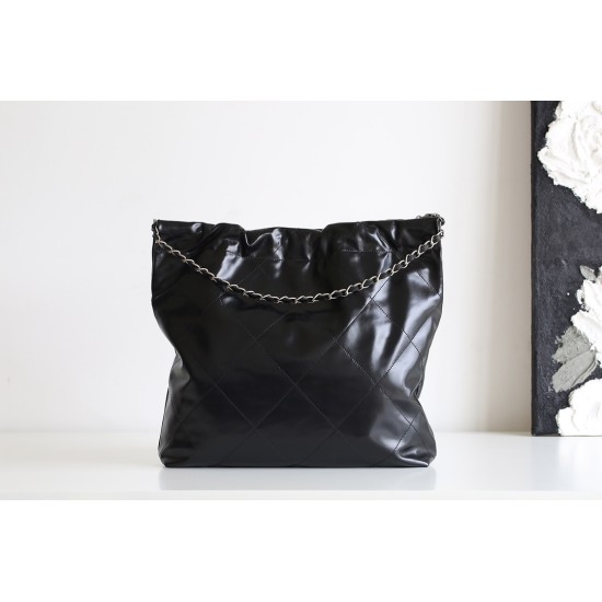 【No°22 香水 100 周年記念】Chanel 22 バッグ ゴミ袋デザイン - モンテベロ油蝋牛革 × 新時代の美貌 39×42×8cm 【No°22 香水 100 周年記念】Chanel 22 バッグ ゴミ袋デザイン - モンテベロ油蝋牛革 × 新時代の美貌 39×42×8cm