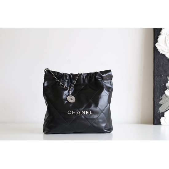 【No°22 香水 100 周年記念】Chanel 22 バッグ ゴミ袋デザイン - モンテベロ油蝋牛革 × 現代的美貌 35×37×7cm 【No°22 香水 100 周年記念】Chanel 22 バッグ ゴミ袋デザイン - モンテベロ油蝋牛革 × 現代的美貌 35×37×7cm
