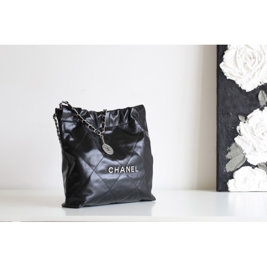 【No°22 香水 100 周年記念】Chanel 22 バッグ ゴミ袋デザイン - モンテベロ油蝋牛革 × 現代的美貌 35×37×7cm 【No°22 香水 100 周年記念】Chanel 22 バッグ ゴミ袋デザイン - モンテベロ油蝋牛革 × 現代的美貌 35×37×7cm