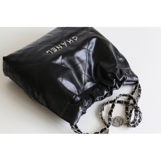 【No°22 香水 100 周年記念】Chanel 22 バッグ ゴミ袋デザイン - モンテベロ油蝋牛革 × 現代的美貌 35×37×7cm 【No°22 香水 100 周年記念】Chanel 22 バッグ ゴミ袋デザイン - モンテベロ油蝋牛革 × 現代的美貌 35×37×7cm