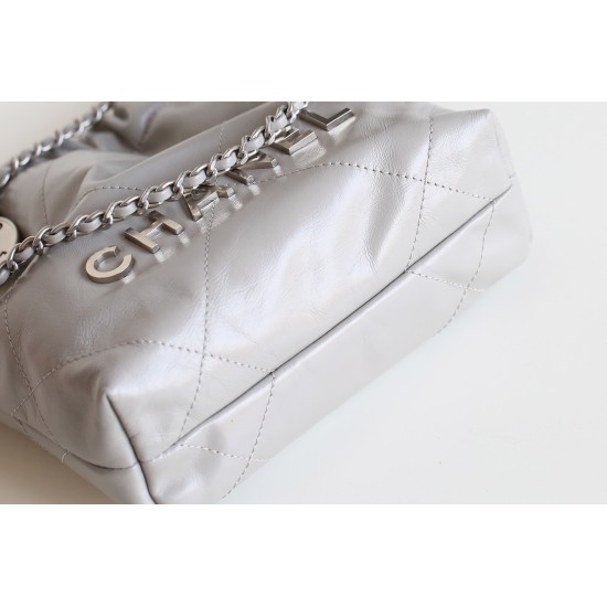 【全新アップグレード】Chanel ミニ 22 バッグ - Antiba zp 皮革 × レトロハードウェア ゴミ袋ミニ 19×20×6cm 【全新アップグレード】Chanel ミニ 22 バッグ - Antiba zp 皮革 × レトロハードウェア ゴミ袋ミニ 19×20×6cm