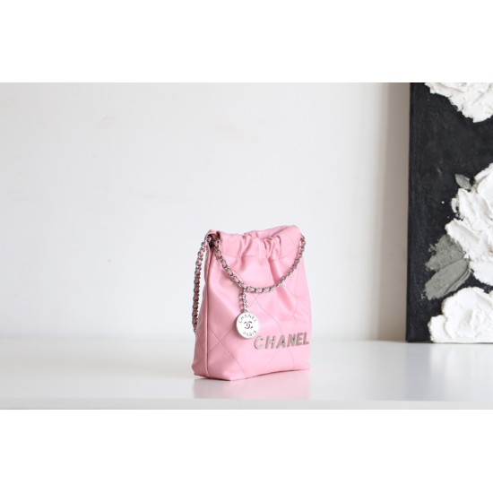 【全新進化】Chanel mini 22bag アップグレード版 - Antiba zp 革 × レトロシルバークランプ ゴミ袋ミニバッグ 19×20×6 cm 【全新進化】Chanel mini 22bag アップグレード版 - Antiba zp 革 × レトロシルバークランプ ゴミ袋ミニバッグ 19×20×6 cm