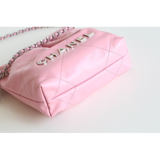 【全新進化】Chanel mini 22bag アップグレード版 - Antiba zp 革 × レトロシルバークランプ ゴミ袋ミニバッグ 19×20×6 cm 【全新進化】Chanel mini 22bag アップグレード版 - Antiba zp 革 × レトロシルバークランプ ゴミ袋ミニバッグ 19×20×6 cm
