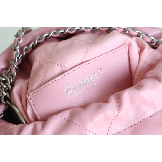 【全新進化】Chanel mini 22bag アップグレード版 - Antiba zp 革 × レトロシルバークランプ ゴミ袋ミニバッグ 19×20×6 cm 【全新進化】Chanel mini 22bag アップグレード版 - Antiba zp 革 × レトロシルバークランプ ゴミ袋ミニバッグ 19×20×6 cm