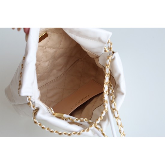 【全新型】Chanel mini 22bag アップグレードバージョン - Antiba zp 革 × レトロシルバークランプ ゴミ袋ミニバッグ 19×20×6 cm 【全新型】Chanel mini 22bag アップグレードバージョン - Antiba zp 革 × レトロシルバークランプ ゴミ袋ミニバッグ 19×20×6 cm