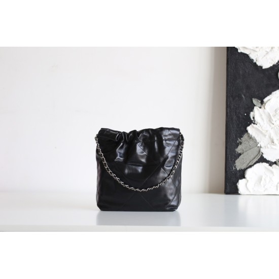 【進化型トレンドアイテム】Chanel mini 22bag アップグレード版 - Antiba zp 革 × レトロシルバークランプ ゴミ袋ミニ 19×20×6cm 【進化型トレンドアイテム】Chanel mini 22bag アップグレード版 - Antiba zp 革 × レトロシルバークランプ ゴミ袋ミニ 19×20×6cm