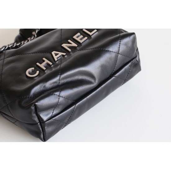 【進化型トレンドアイテム】Chanel mini 22bag アップグレード版 - Antiba zp 革 × レトロシルバークランプ ゴミ袋ミニ 19×20×6cm 【進化型トレンドアイテム】Chanel mini 22bag アップグレード版 - Antiba zp 革 × レトロシルバークランプ ゴミ袋ミニ 19×20×6cm