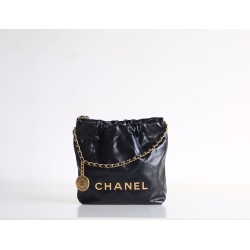 【シルバーレザー革新】Chanel mini 22bag アップグレード版 - Antiba zp 革 × レトロハードウェア ゴミ袋ミニ 19×20×6cm