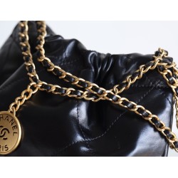 【シルバーレザー革新】Chanel mini 22bag アップグレード版 - Antiba zp 革 × レトロハードウェア ゴミ袋ミニ 19×20×6cm